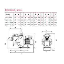 Bomba piscina Espa Silen S 100 18