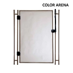 Puerta para valla piscina Alvifence 16 mm negra