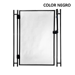 Puerta para valla piscina Alvifence 16 mm negra