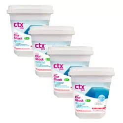 Cloro rápido en pastillas CTX 250.0 en 5 kg 0% ácido bórico - Pack de 4 envases