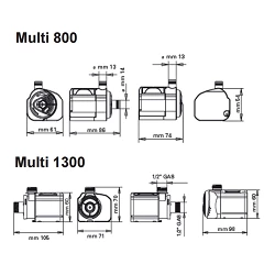 Bomba de fuente Sicce Multi 800