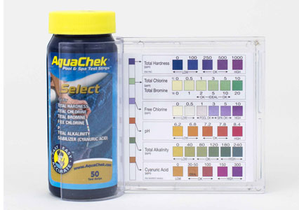 Abnaok 50 tiras de prueba de agua para piscina en pH y cloro y alcalinidad total. 